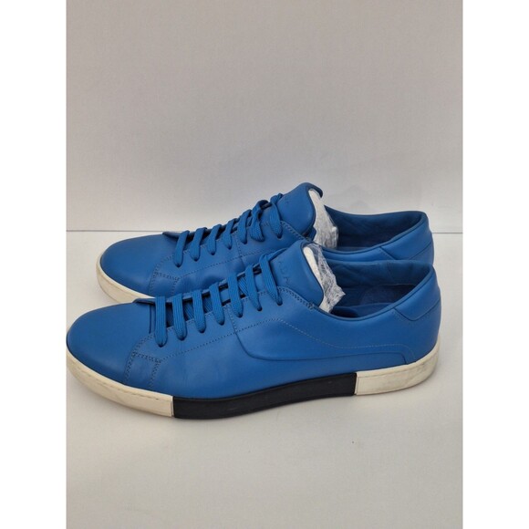 Prada Sport Vitello Leather Golf Sneakers Men\'s Sz 9 Blue Lace Up Designer Golf main image 10